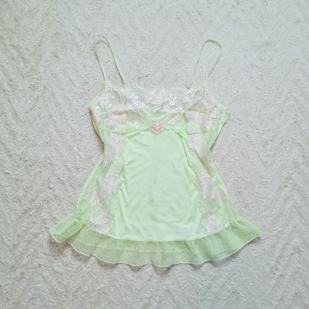 Japanese Sheer Floral Embroidered Fairy Camisole